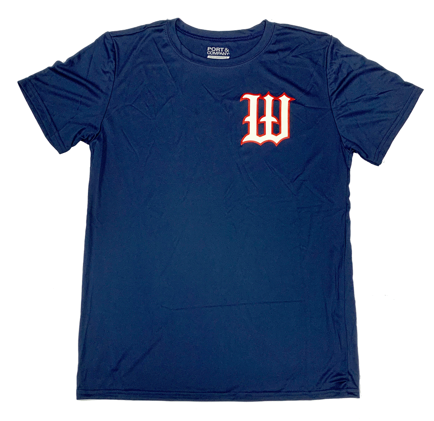 Navy Performance Practice &quot;W&quot; Tee [LIMITED SUPPLY]