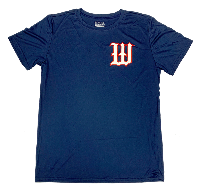 Navy Performance Practice "W" Tee [LIMITED SUPPLY]