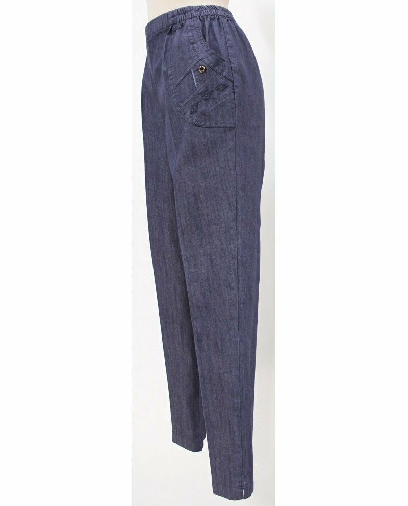 Pantalon Taille élastiquée Jean Coton