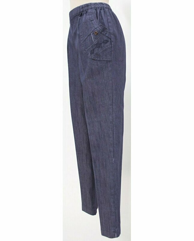Pantalon Taille élastiquée Jean Coton