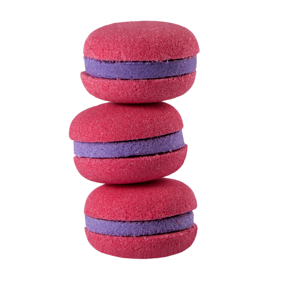 Macaron effervescent Cassis