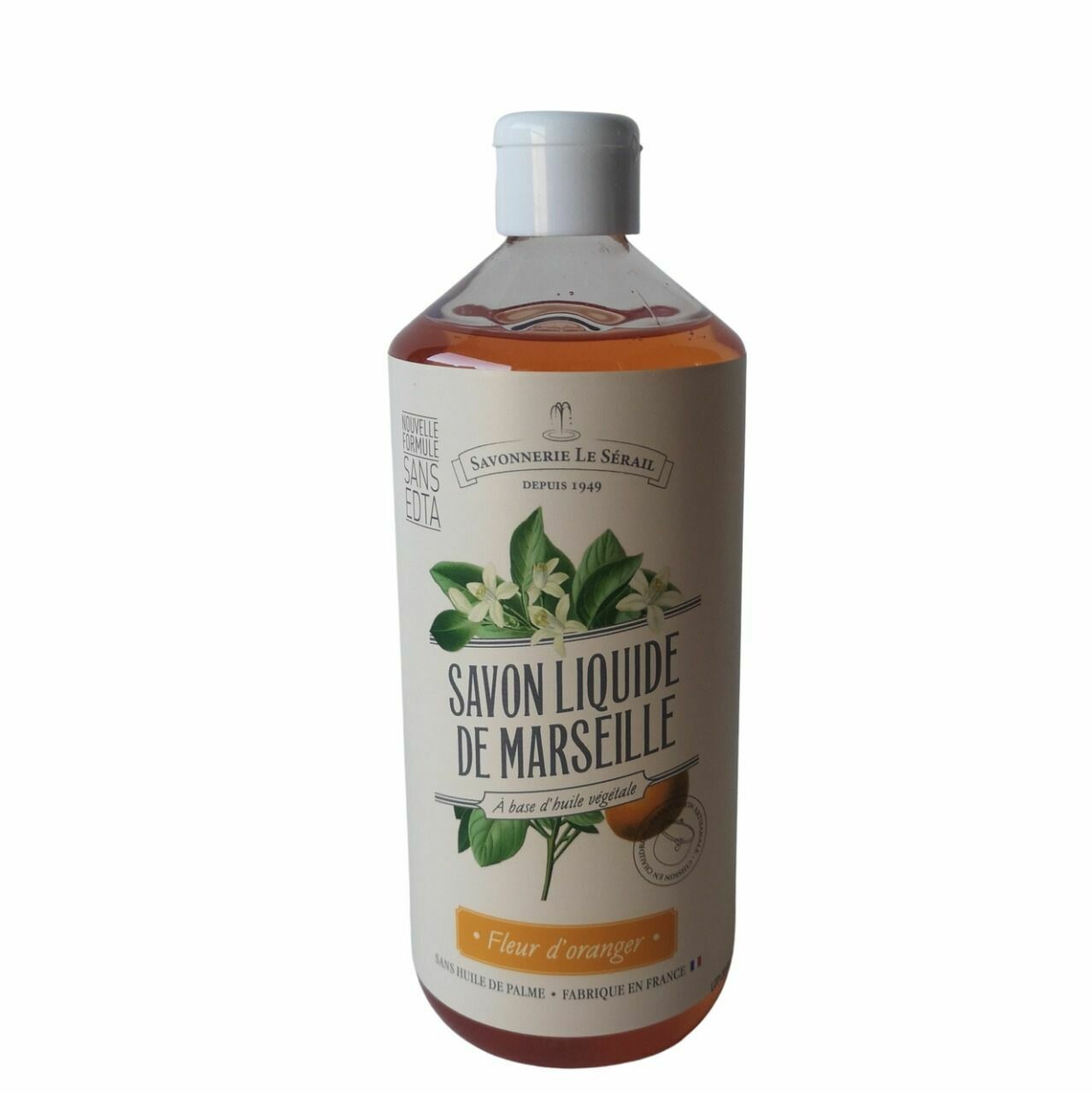 Savon de Marseille Fleur d'oranger 750 ml