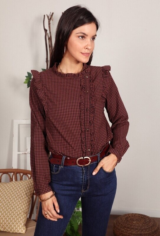 Blouse à carreau