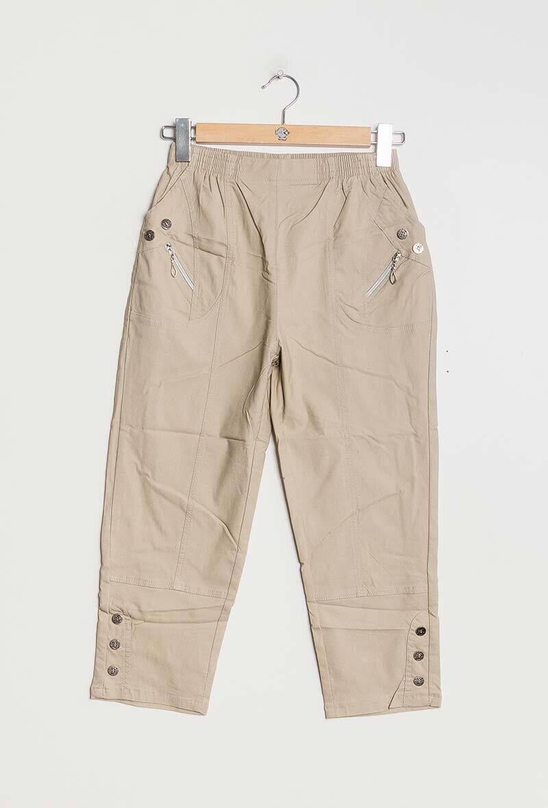 Pantacourt Confort+ beige