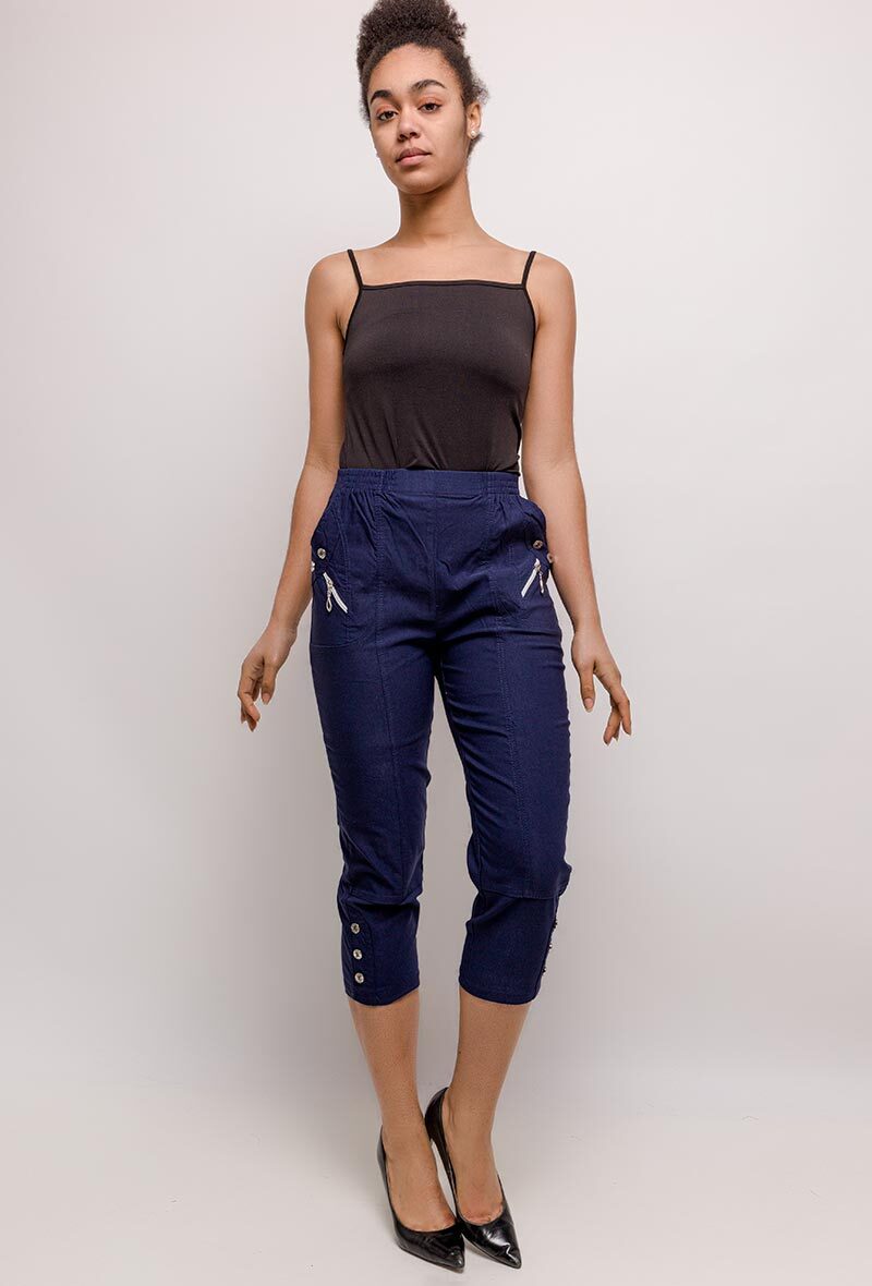 Pantacourt Confort + Bleu électrique