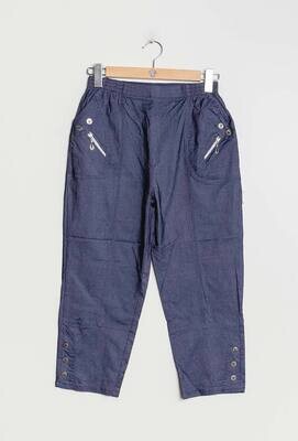 Pantacourt Confort+ bleu