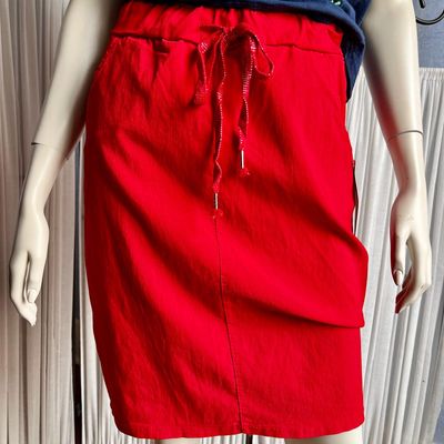 Jupe taille élastiquée avec poches