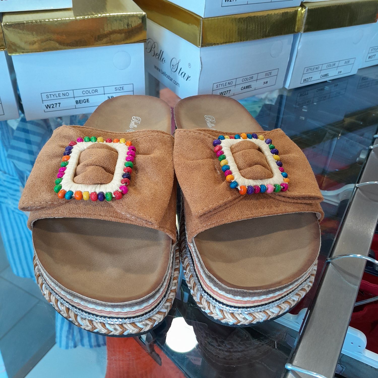 PROMO Mules camel