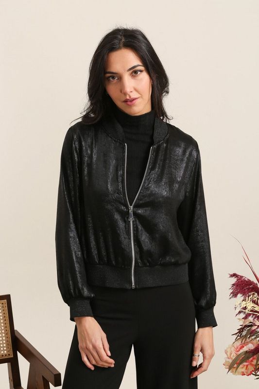 Bombers brillant noir