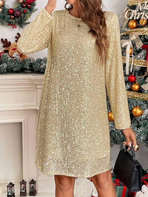 Robe de fêtes dorée
