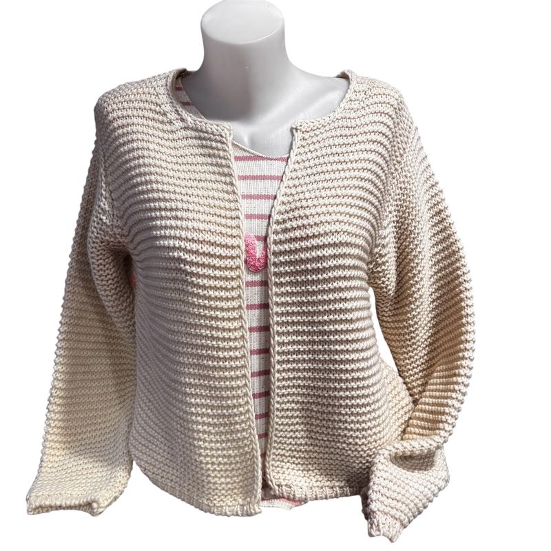 Gilet court beige