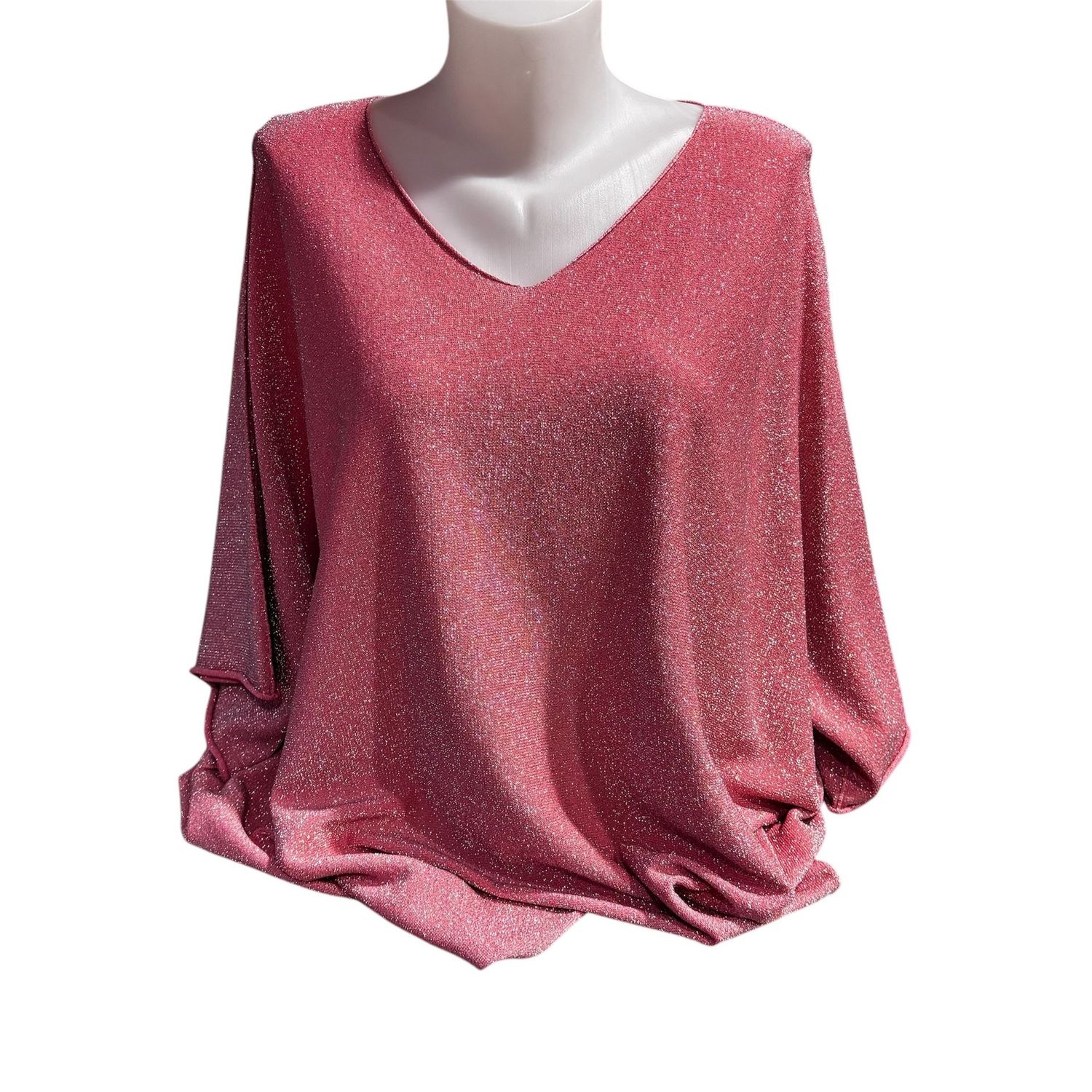 Pull fin manche courte