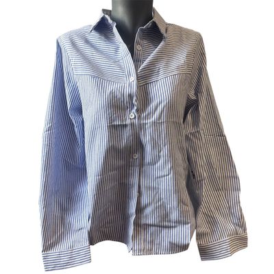 Chemise manches longues rayure