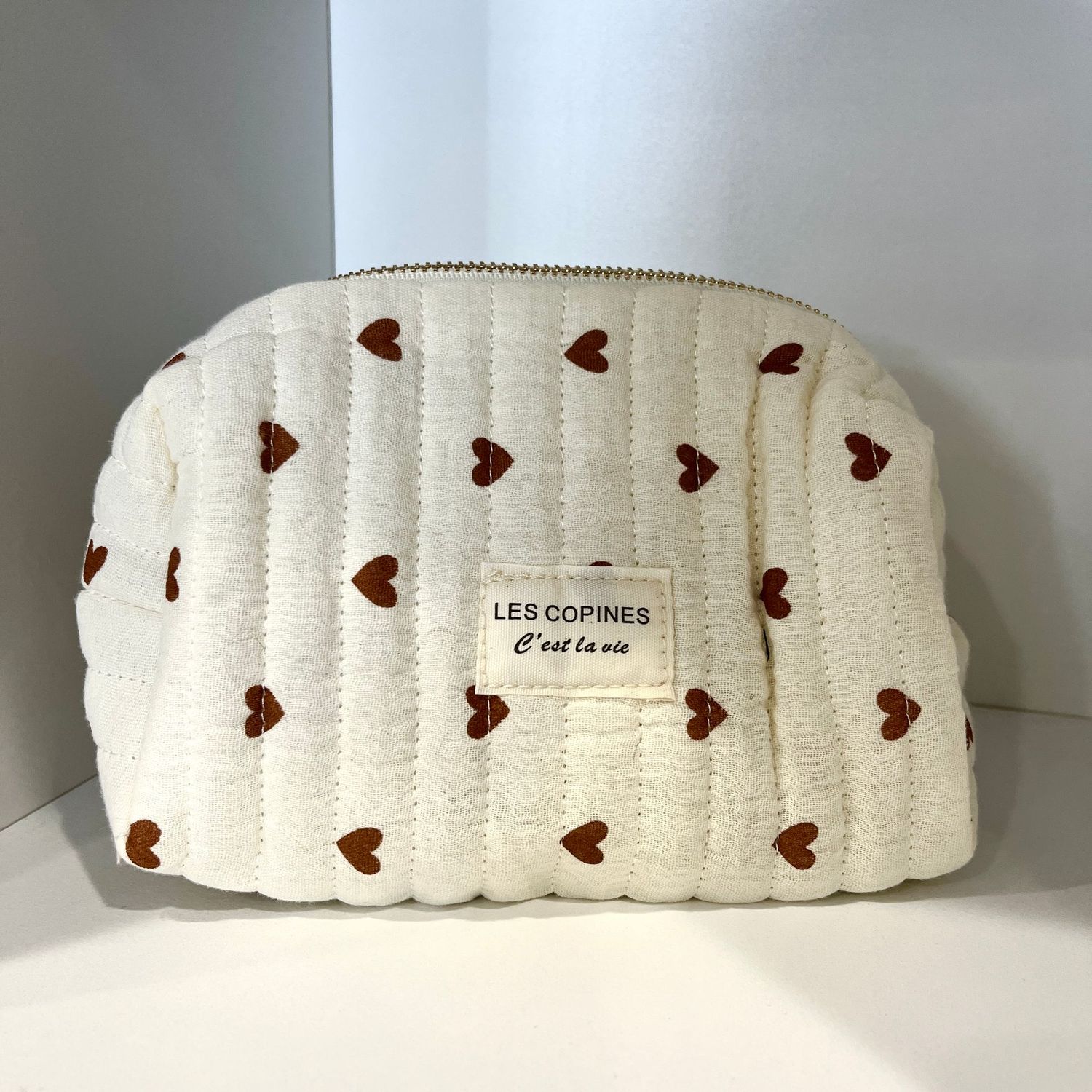 Trousse à maquillage "les copines c'est la vie"