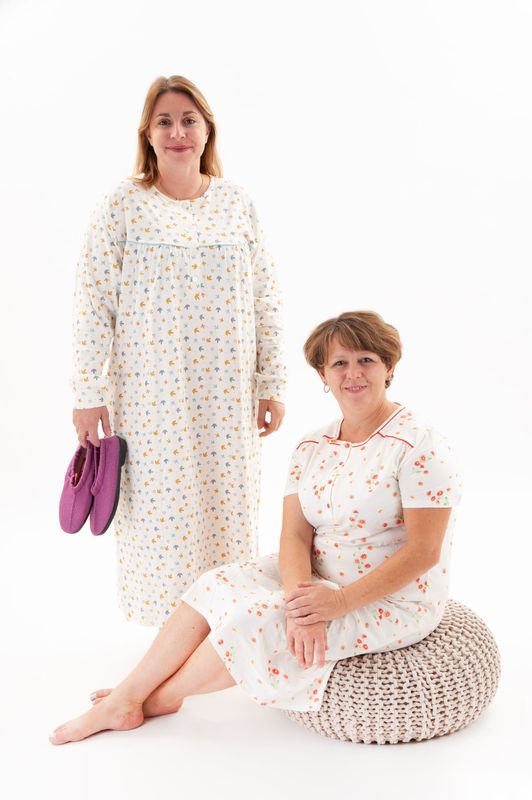 Chemise De Nuit Manches Courtes