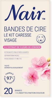 Bande de cire dépilatoire visage