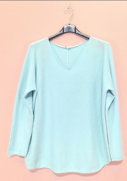 Pull Col V uni 14 coloris