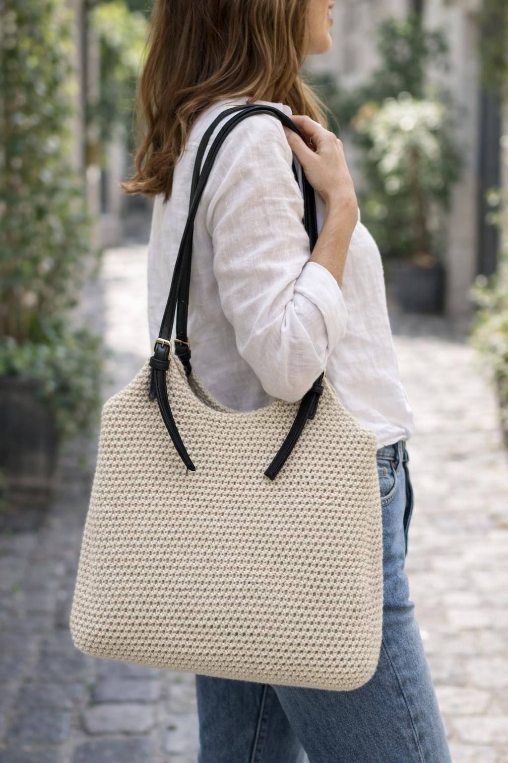 Sac en filet  brillant 2 coloris
