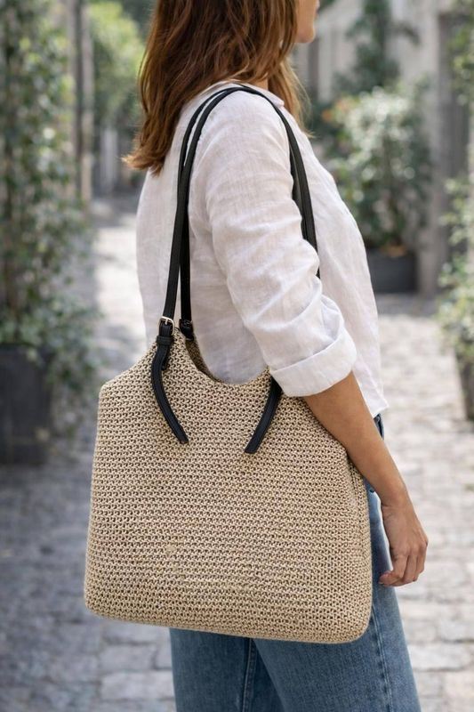 Sac en filet  brillant 2 coloris