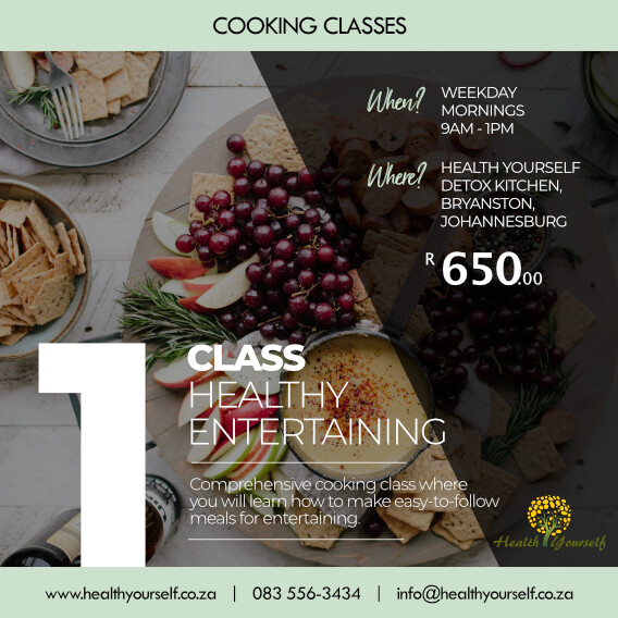 1-Class Healthy Entertaining Cooking Class 1-Class Healthy Entertaining Cooking Class