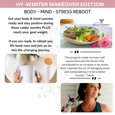 #3-Month Body-Mind-Stress Reboot Program
2 August - 2 November 2021 #3-Month Body-Mind-Stress Reboot Program
2 August - 2 November 2021