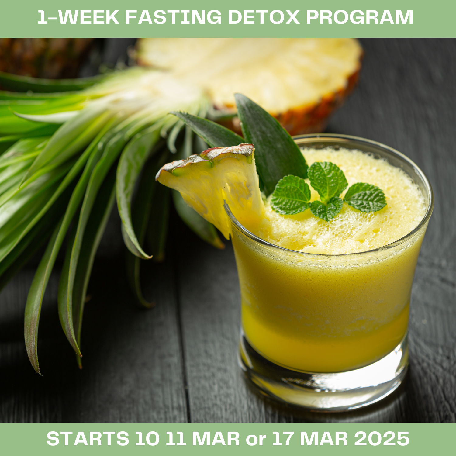 #1-WEEK WEIGHT-LOSS FASTING DETOX - starts 10 MARCH or 17 MARCH