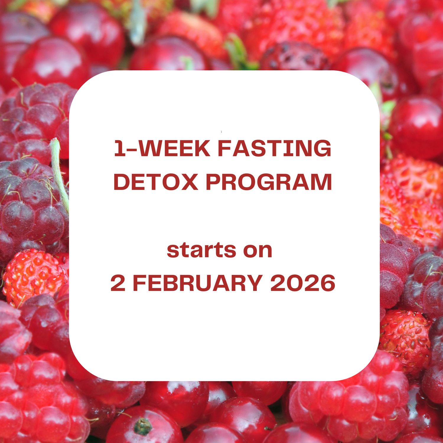 #1-WEEK FASTING DETOX - starts 2 FEBRUARY 2026