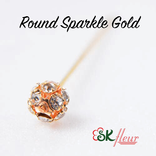 Design Picks / Round Sparkle Gold