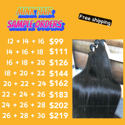 Sample Deals: Mink Hair 3 Bundles