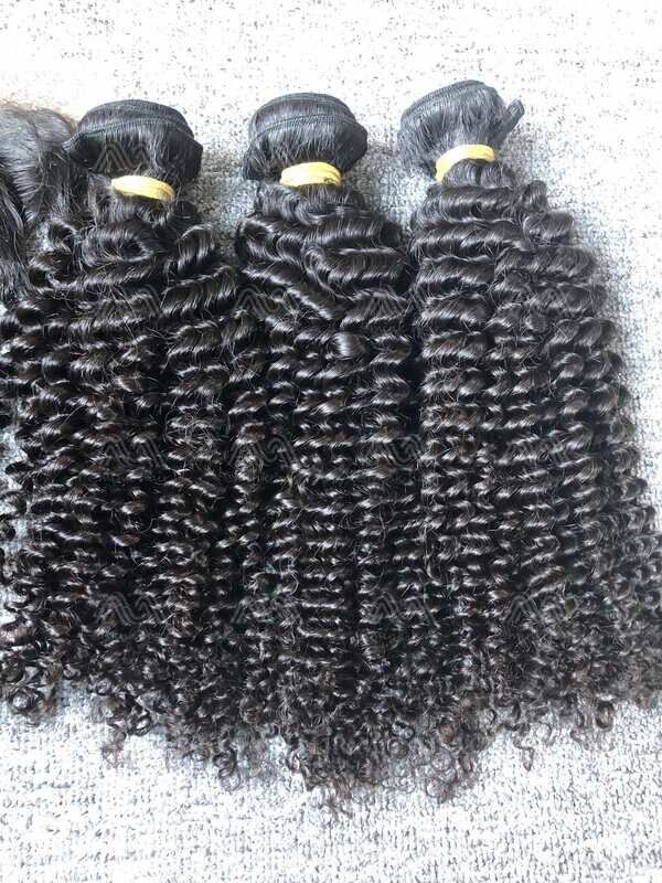 Raw Hair Kinky Curly Bundles