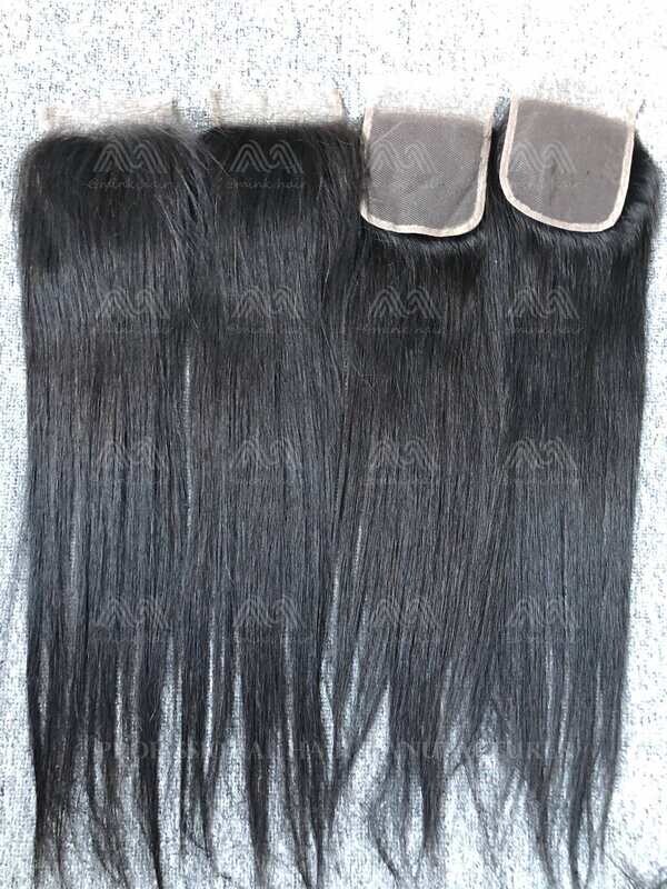Mink Hair Straight 4X4 Transparent Closure