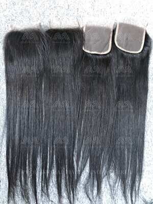 Mink Hair Straight 4X4 Transparent Closure