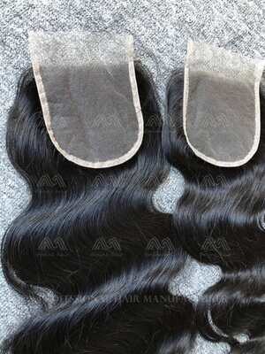 Mink Hair Body Wave 4X4 Transparent Closure