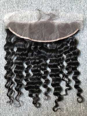 Mink Hair Loose Deep 13X4 Transparent Frontal