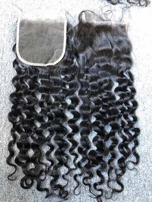Mink Hair Italian Curly 5X5 HD Closure
