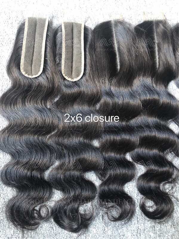 Mink Hair Body Wave 2X6 Transparent Closure