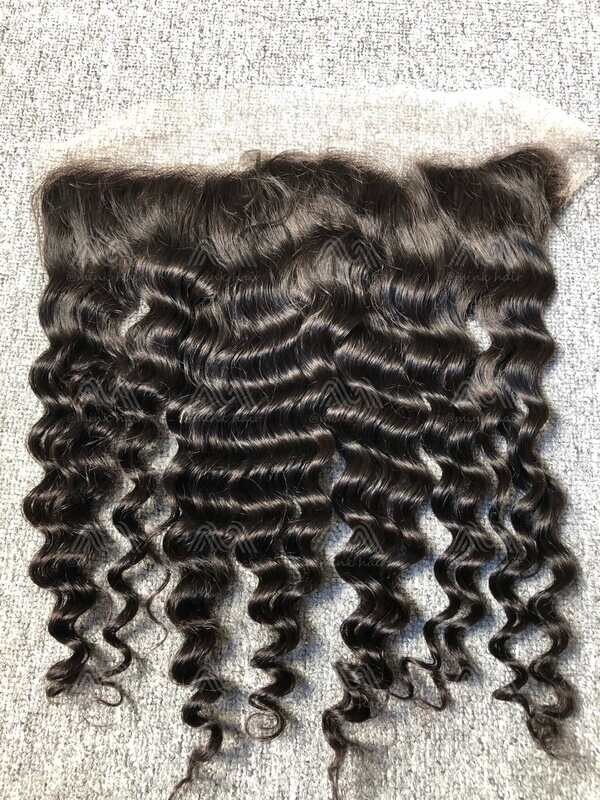 Mink Hair Loose Deep 13X4 Transparent Frontal