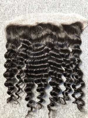 Mink Hair Loose Deep 13X4 Transparent Frontal