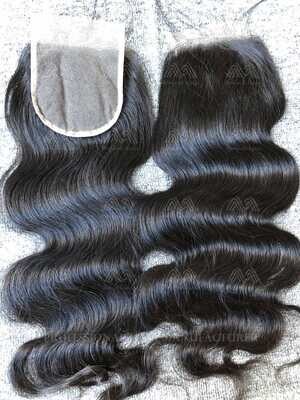 Mink Hair Body Wave 4X4 Transparent Closure