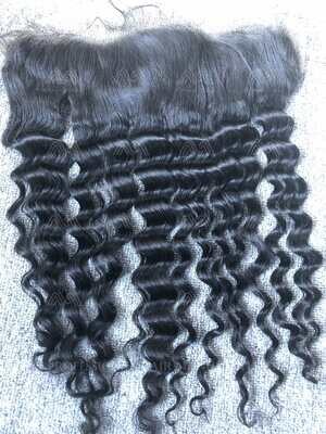 Luxury hair loose deep 13X4 Transparent frontal