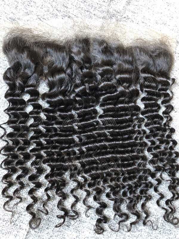 Luxury Hair Deep Wave 13X4 Transparent Frontal