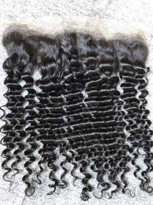 Luxury Hair Deep Wave 13X4 Transparent Frontal
