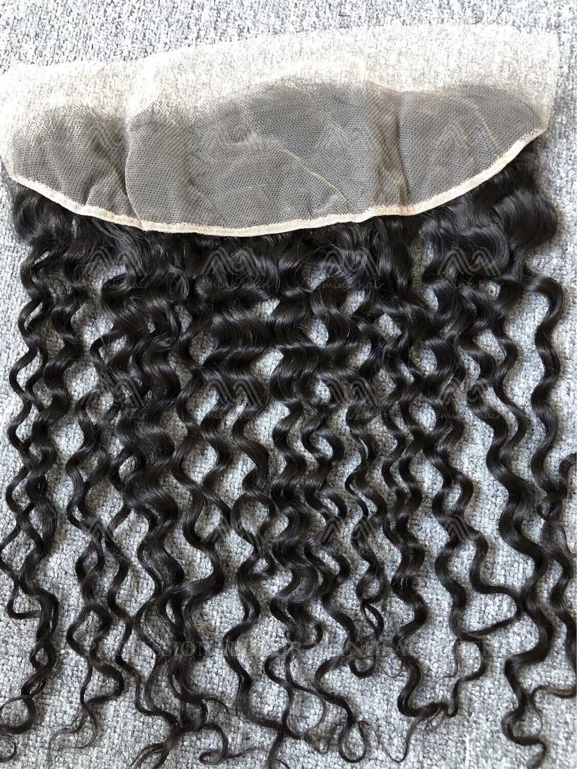 Luxury Hair Italian Curly 13X4 Transparent Frontal