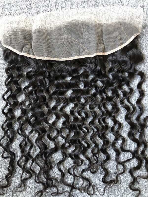 Luxury Hair Italian Curly 13X4 Transparent Frontal