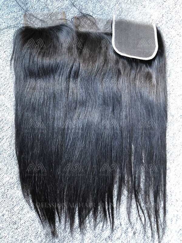 Raw Hair Straight 4X4 Transparent Closure