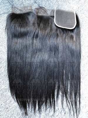 Raw Hair Straight 4X4 Transparent Closure