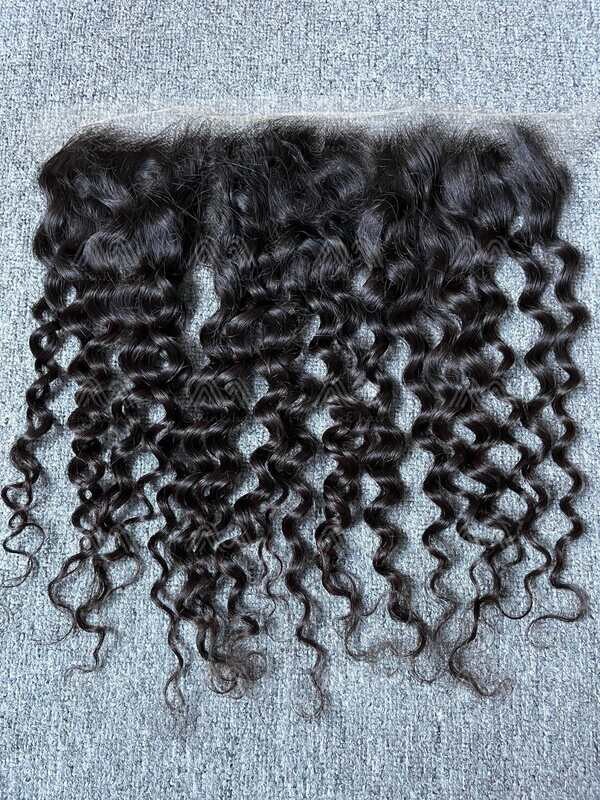 Raw Hair Italian Curly 13X4 HD Frontal