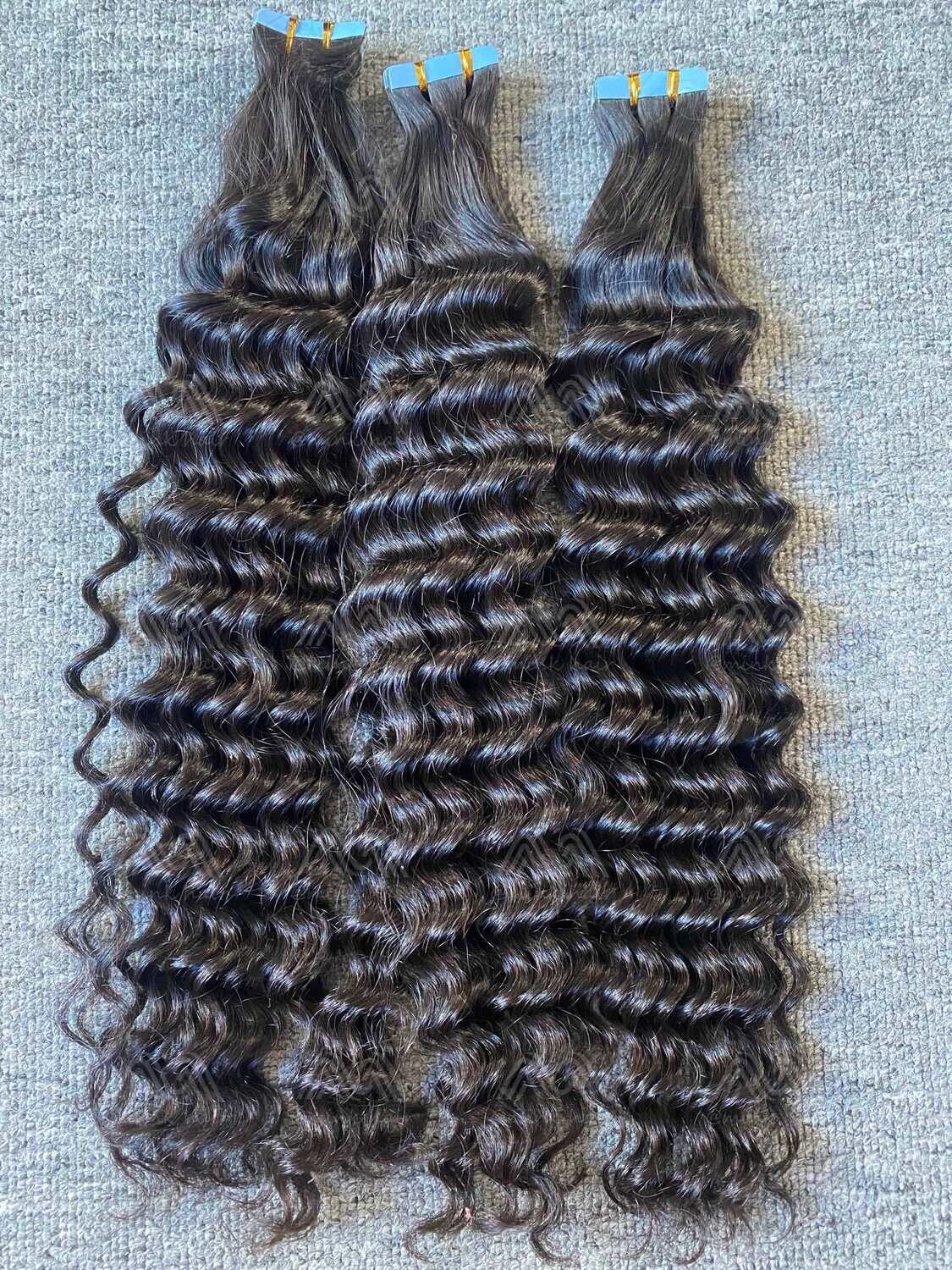 Luxury Hair Deep Wave Tape In (20pcs/50g)