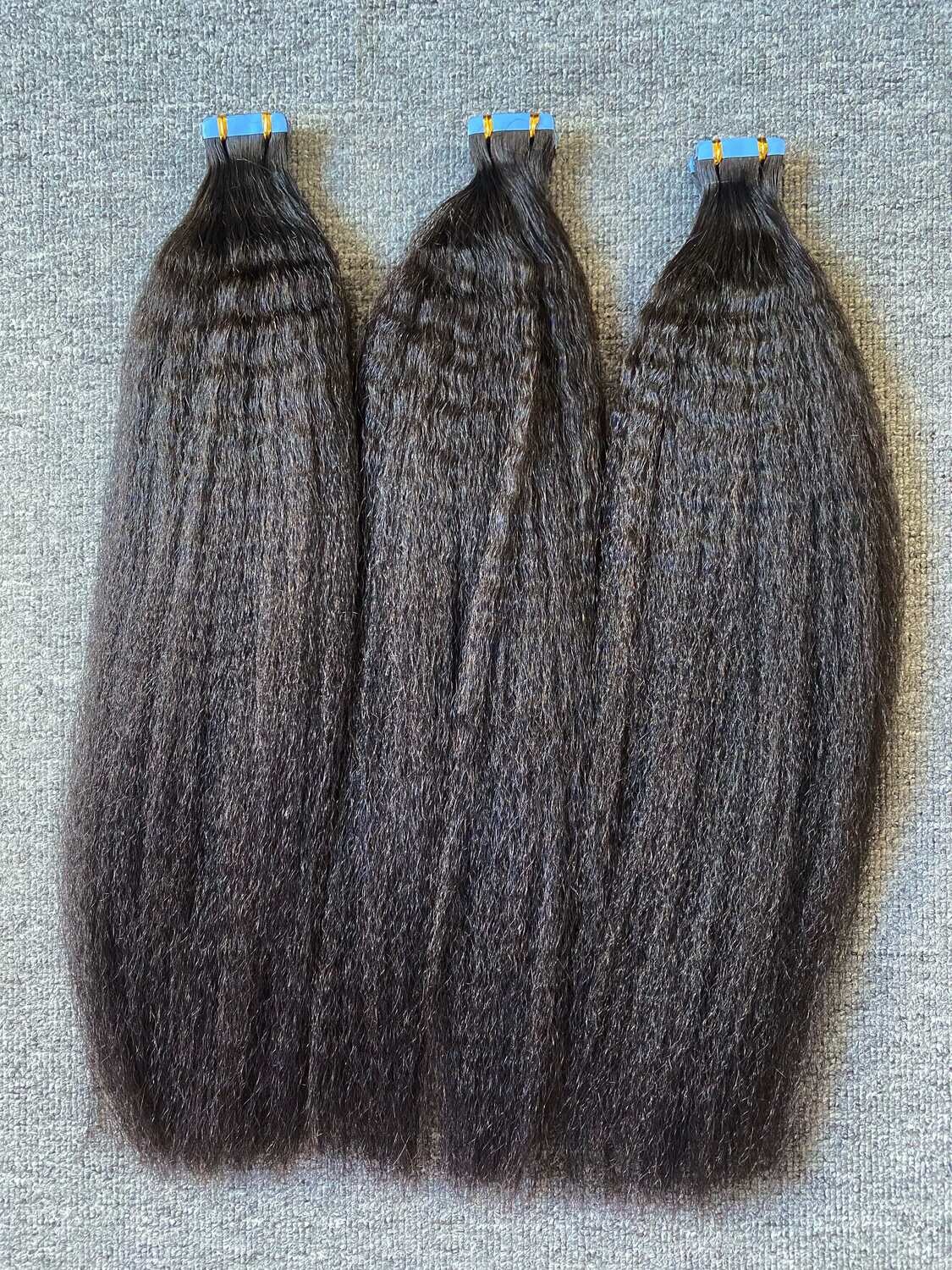 Luxury Hair Kinky Straight Tape In (20pcs/50g)