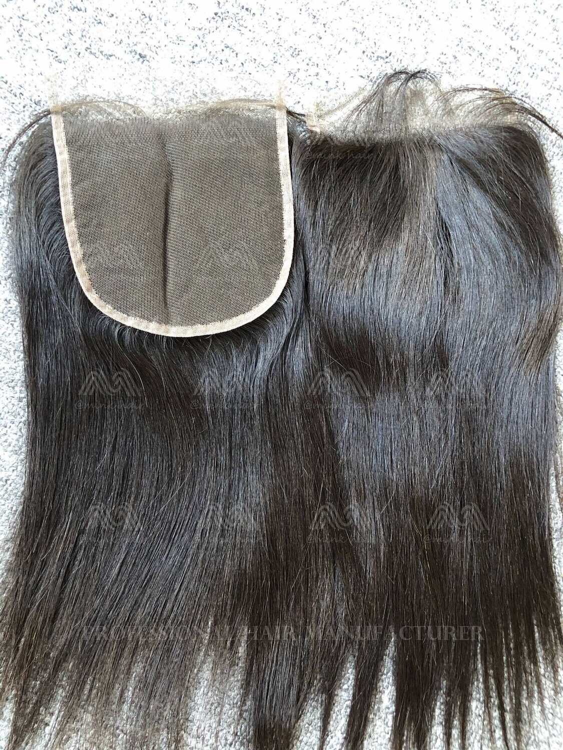 Raw Hair Straight 5X5 Transparent Closure